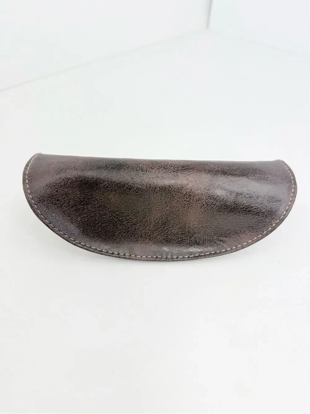 Fossil Dark Brown Soft Leather Glasses Sunglasses Case
